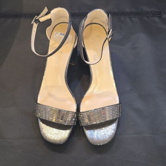 BRAND NEW JESSICA SIMPSON JP SIPRIO2 BLOCK HEEL JEWEL STRAP  SANDAL G1 - Picture 1 of 15